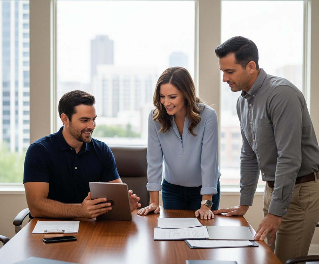 agent doing a buyer consultation